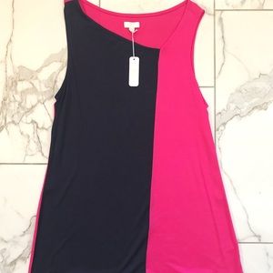 Charming Charlie’s color block tank sz. L